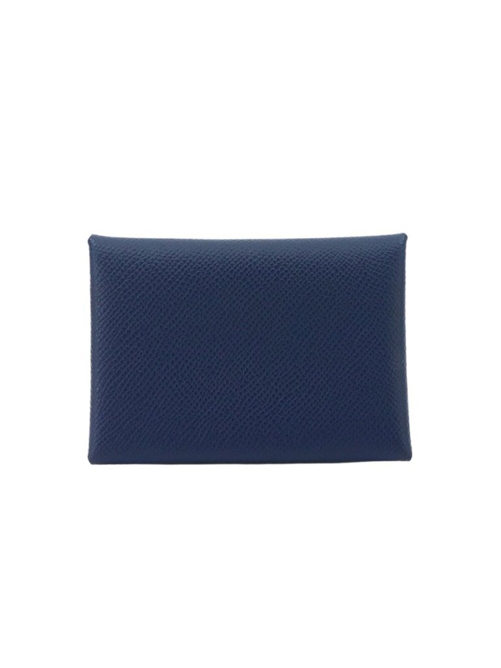 Hermes Calvi Duo Card Case Business Epsom Blue Navy